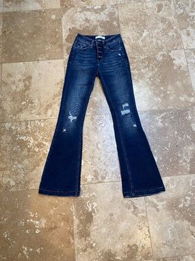 KanCan Flare Distressed Jeans